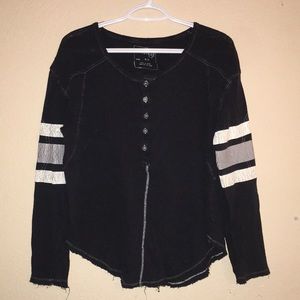 Free People top striped sleeve.  Size Small.